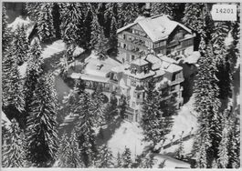 Flugaufnahme Arosa Hotel Gentiana Bambi