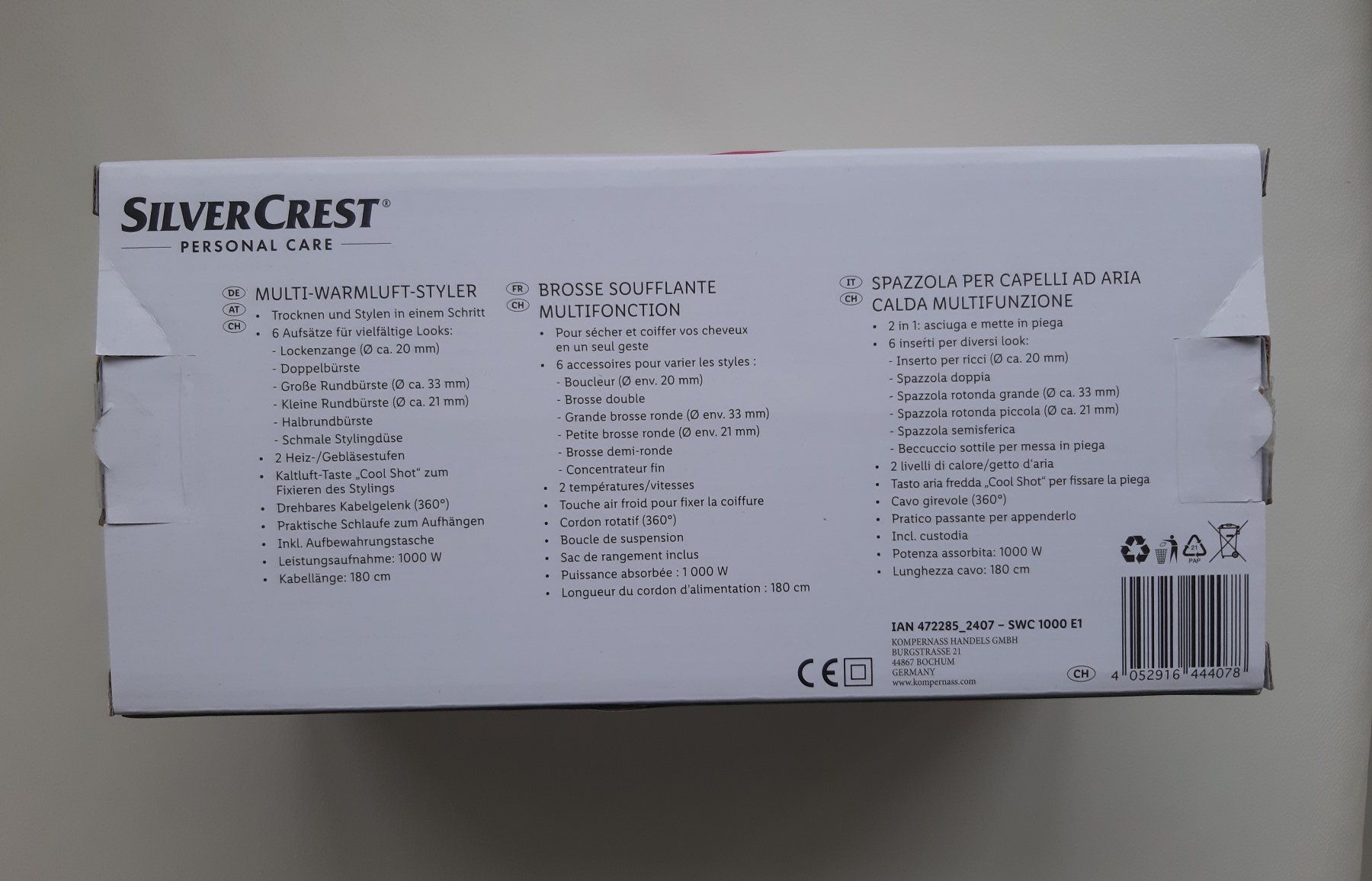 SilverCrest Piastre & Arricciacapelli: Multi-Warmluft-Styler, neuwertig – Usato da Hinwil venduto da Rado56 3