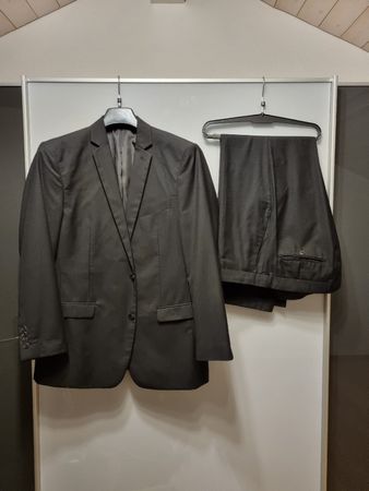 Herren Anzug Angelo Litrico schwarz Grösse 52/54 guter Zusta