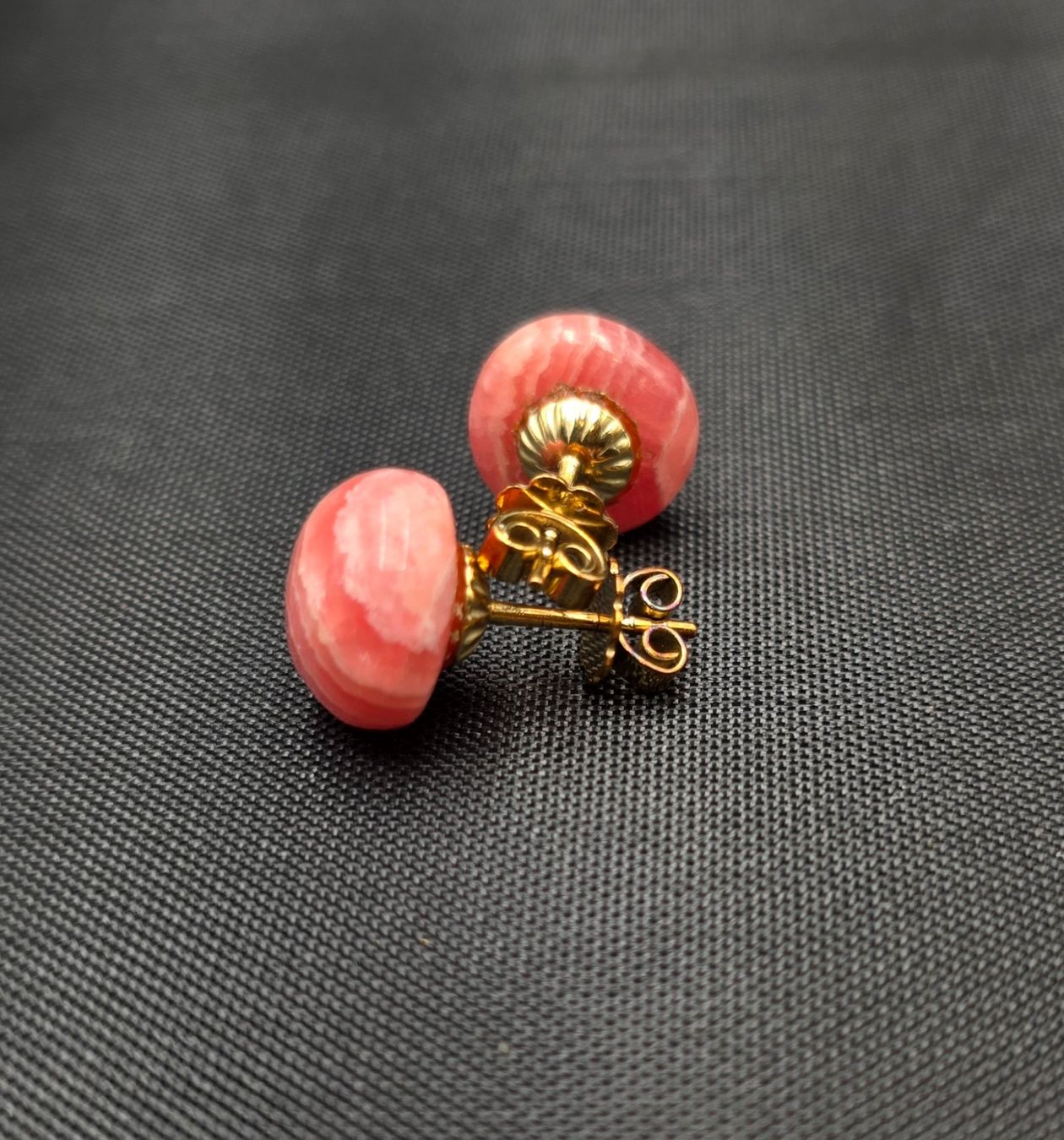 Orecchini pendenti & Orecchini a lobo: 585 Gold Ohrstecker Mit Rosa Steine – Usato da Wald ZH venduto da Dasilver 4