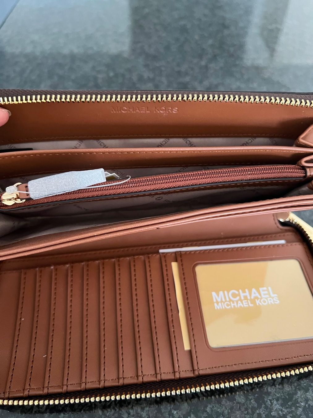 Michael Kors Portamonete: Michael Kors Portemonnaie brown – Nuovo e nell'imballaggio originale da Wiedlisbach venduto da Sistershop 2