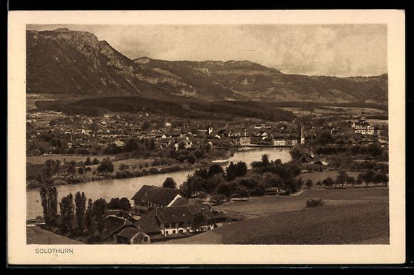 Ansichtskarten: Solothurn, Stadtansicht mit Fluss und Br – Gebraucht aus Berlin von bartko-reher