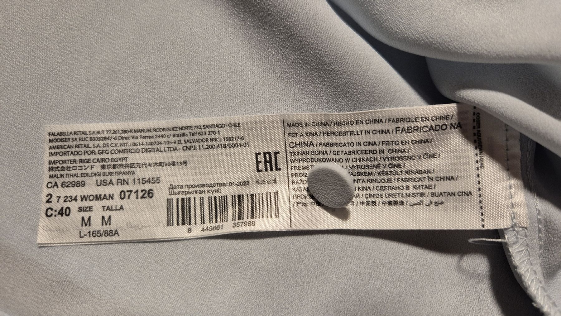 Mango Top: Mango Oberteil in der Farbe Eisblau Gr. M – Usato da Schmiedrued venduto da Mymouse 4