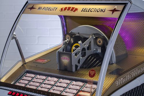 Musiktruhen: Sound Leisure Rocket  Vinyl  black ash – Neu (gemäss Beschreibung) aus Schalunen von schwabspielautomaten 4