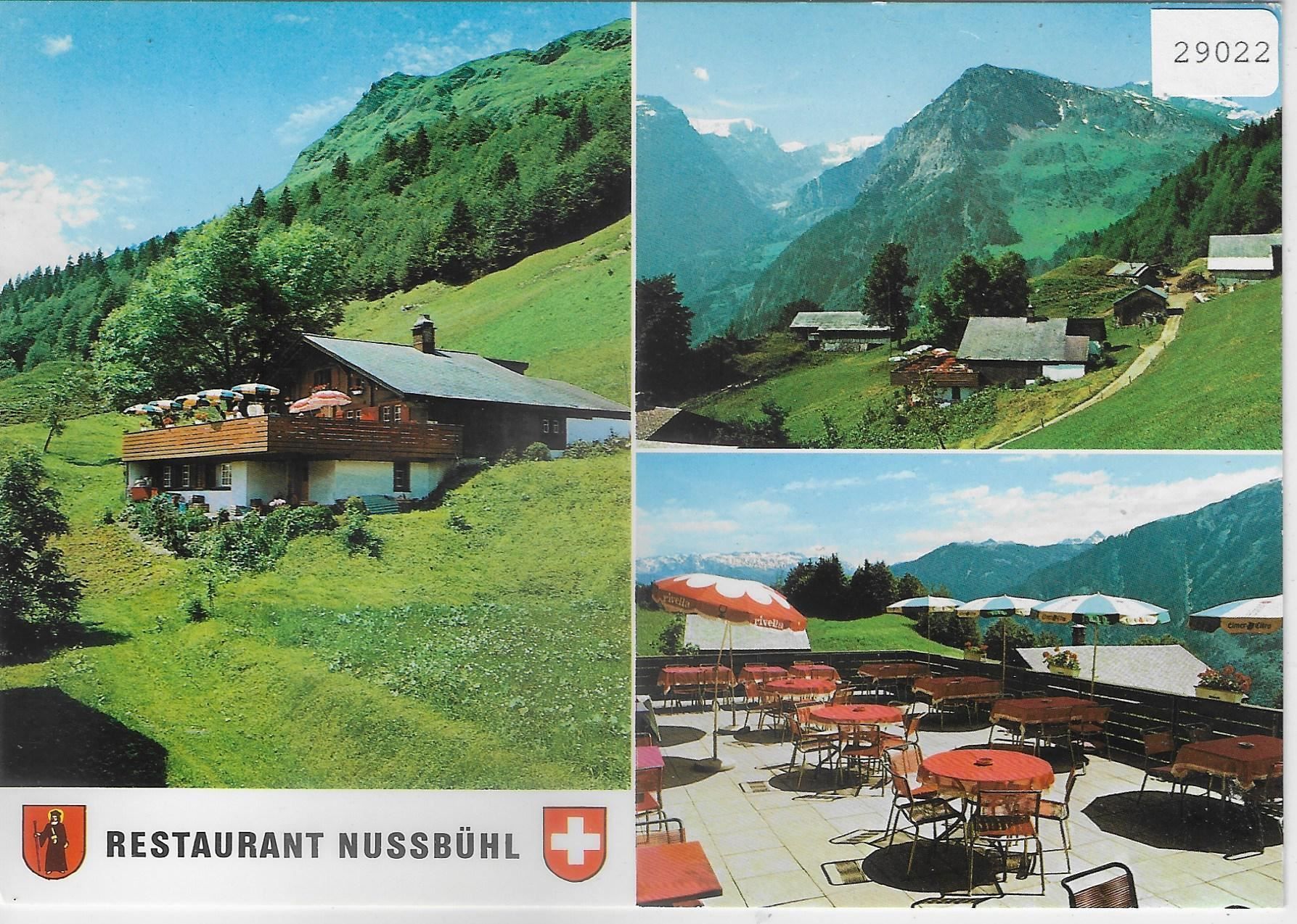 Cartoline postali: Restaurant Nussbühl - Braunwald – Usato da Ettingen venduto da Kartenplanet