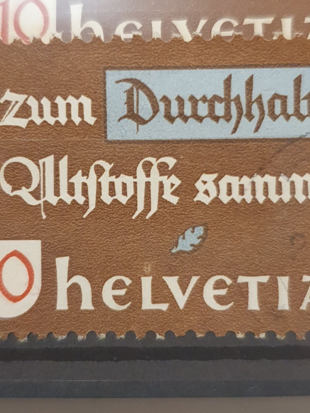Alle Briefmarken: Lot Altstoffverwertung mit teils Plattenfehler – Gebraucht aus Balgach von SIMEON27 7