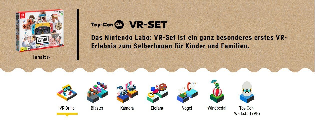 Nintendo Giochi: Nintendo Labo VR Set Toy-Con 04 NEU – Nuovo e nell'imballaggio originale da Goldau venduto da agestuffer 1