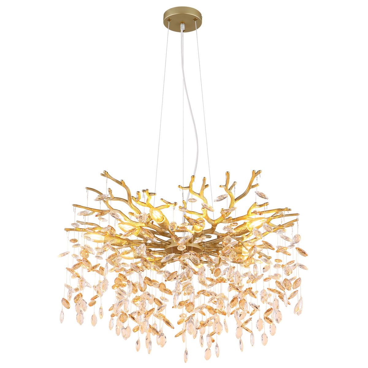 Lampadari & plafoniere: Pendelleuchte, Glaskristalle, 80 cm Ø – Nuovo (secondo la descrizione) da Kreuzlingen venduto da Smart-Light