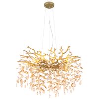 Pendelleuchte, Glaskristalle, 80 cm Ø