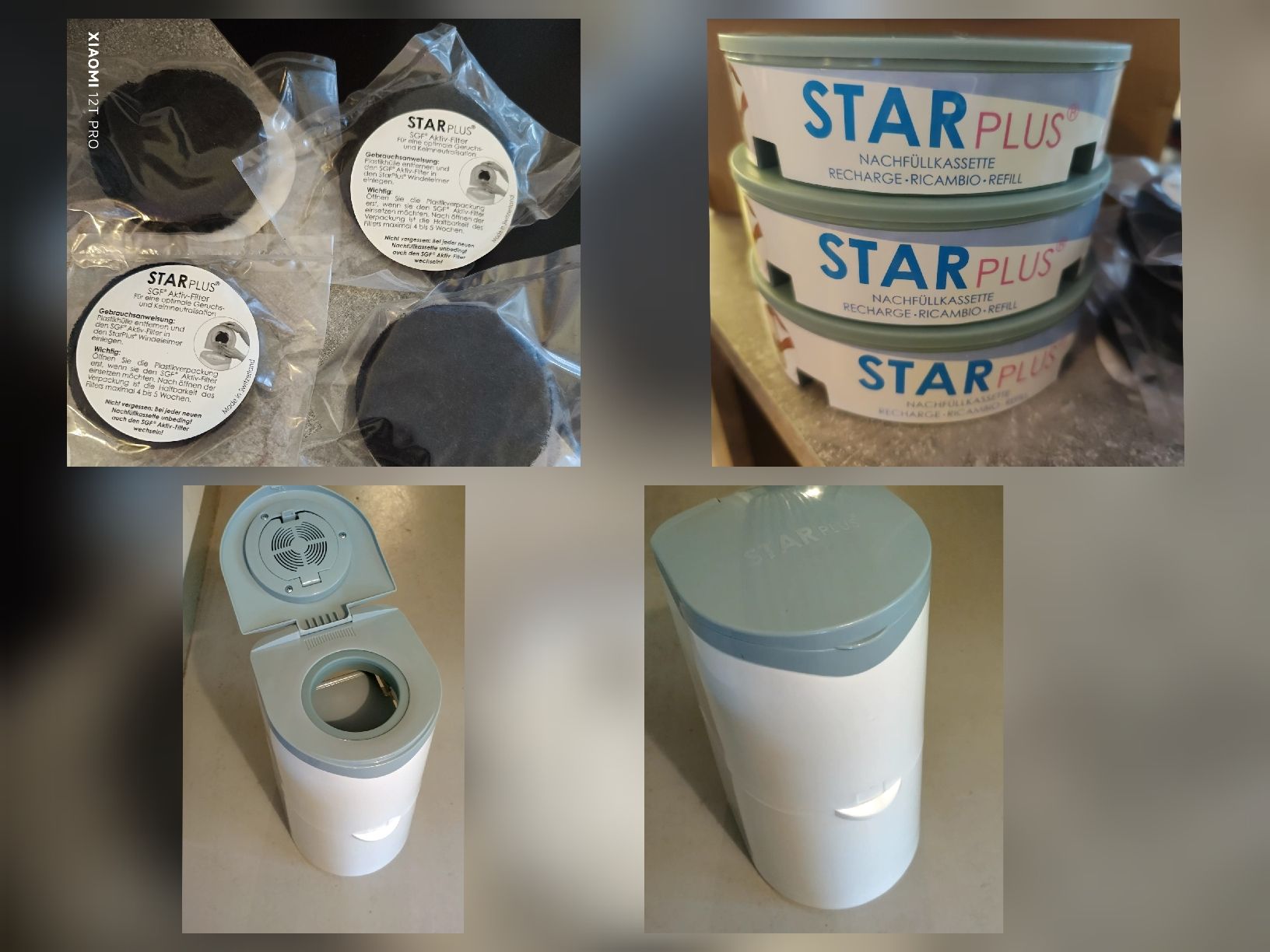 Cestini per rifiuti: Windeleimer 3xNachfüllkassette 4xFilter – Usato da Höri venduto da hes_yn7m