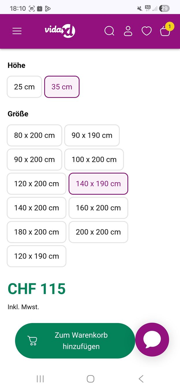 Vidaxl Letti: bettgestell 140x190 – Nuovo e nell'imballaggio originale da Urtenen-Schönbühl venduto da ger_lv75 2