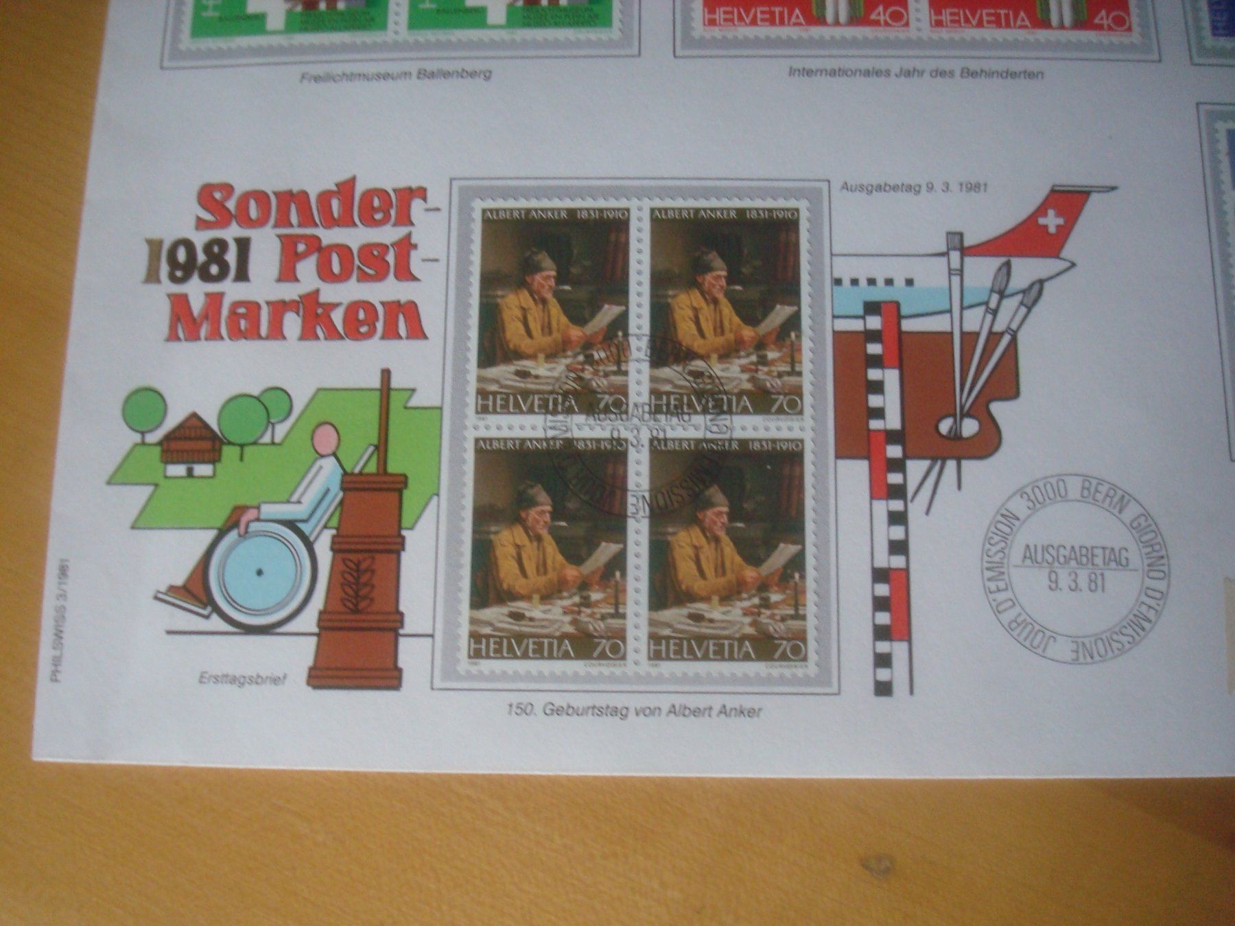 Tutti i francobolli: 1981 schöner Grossbrief Schweiz – Usato da Gordola venduto da Polentaefung 1
