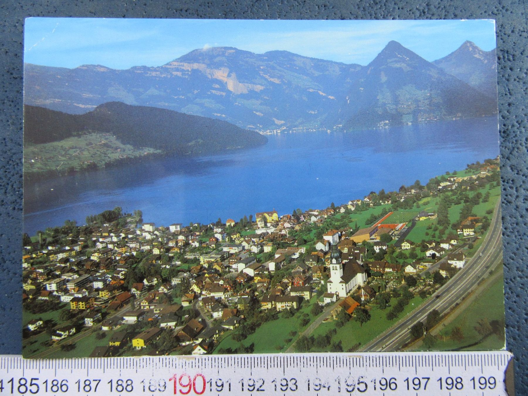 Cartoline postali: BUOCHS AM SEE LUFTBILD ONW AK – Usato da Ettingen venduto da Hausi4711