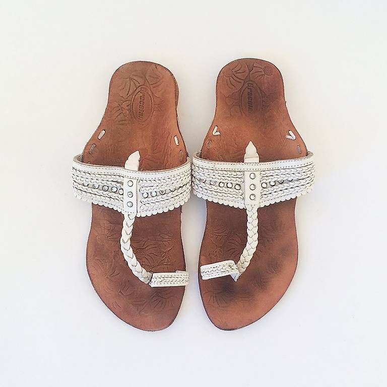 Damenschuhe: Ethno Echtleder Sandale Arabisch Marokko – Gebraucht aus Zürich von its-love 1