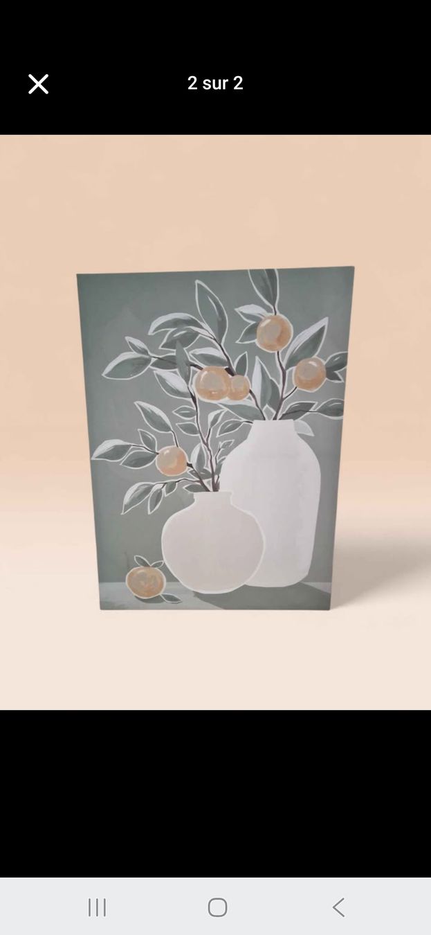 Tutte le decorazioni: Tableau abstrait, fleurs et fruits, décoratif – Nuovo (secondo la descrizione) da Murten venduto da rnp_bt79 1