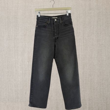 Jeans Levi's Ribcage Gris Foncé Taille 27