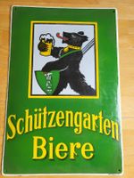 Emailschild Schützengarten Schweiz Bär mit Bier St. Gallen