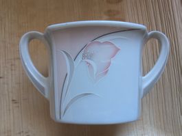Zuckerdose Winterling Henkel Blumen Porzellan Marktleuten