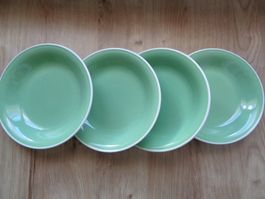 RÖSSLER GRÜN 4 TELLER ORIGINAL 60ER JAHRE VINTAGE