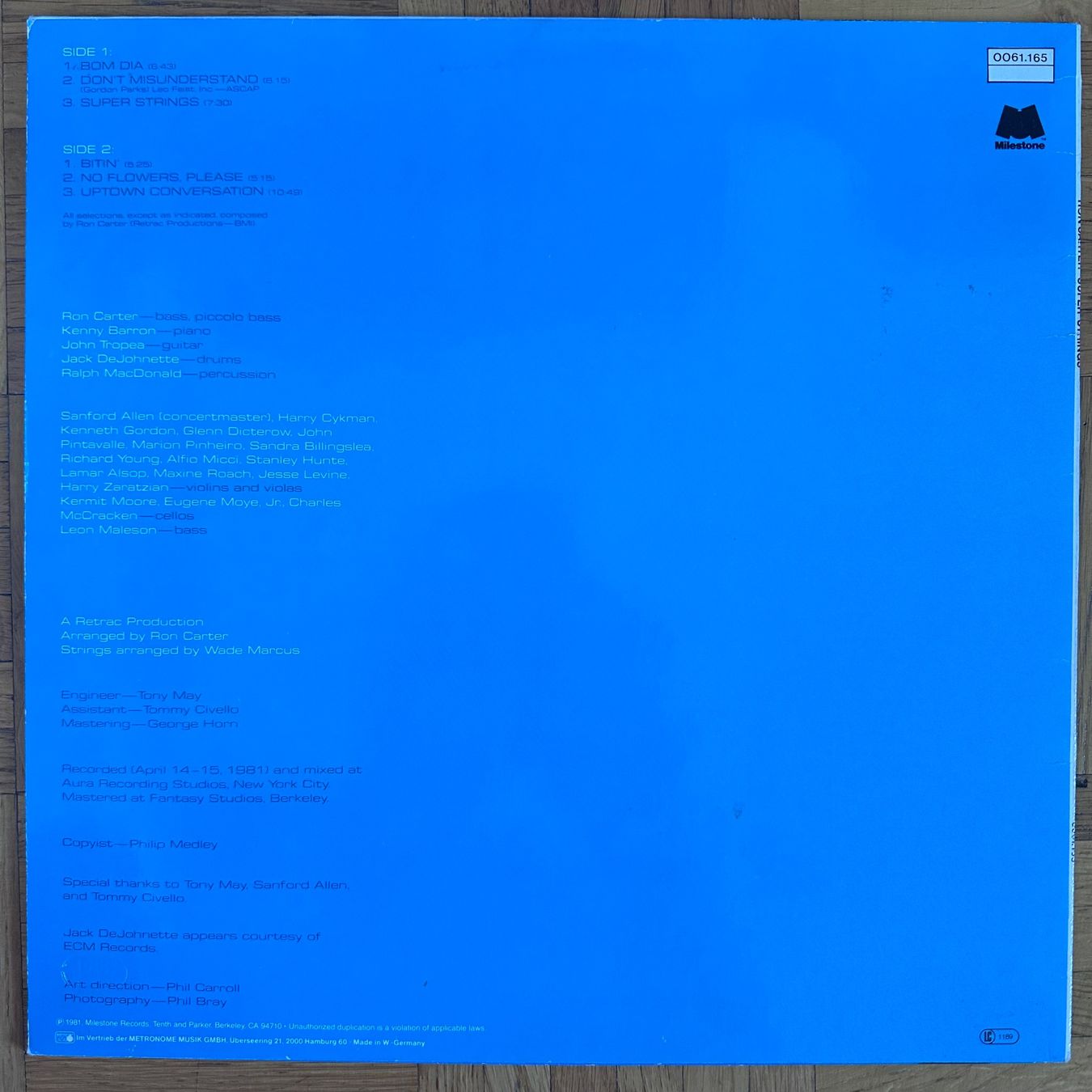 Vinyles: LP - Ron Carter - Super Strings – D'occasion à Breganzona par Onairda75 1