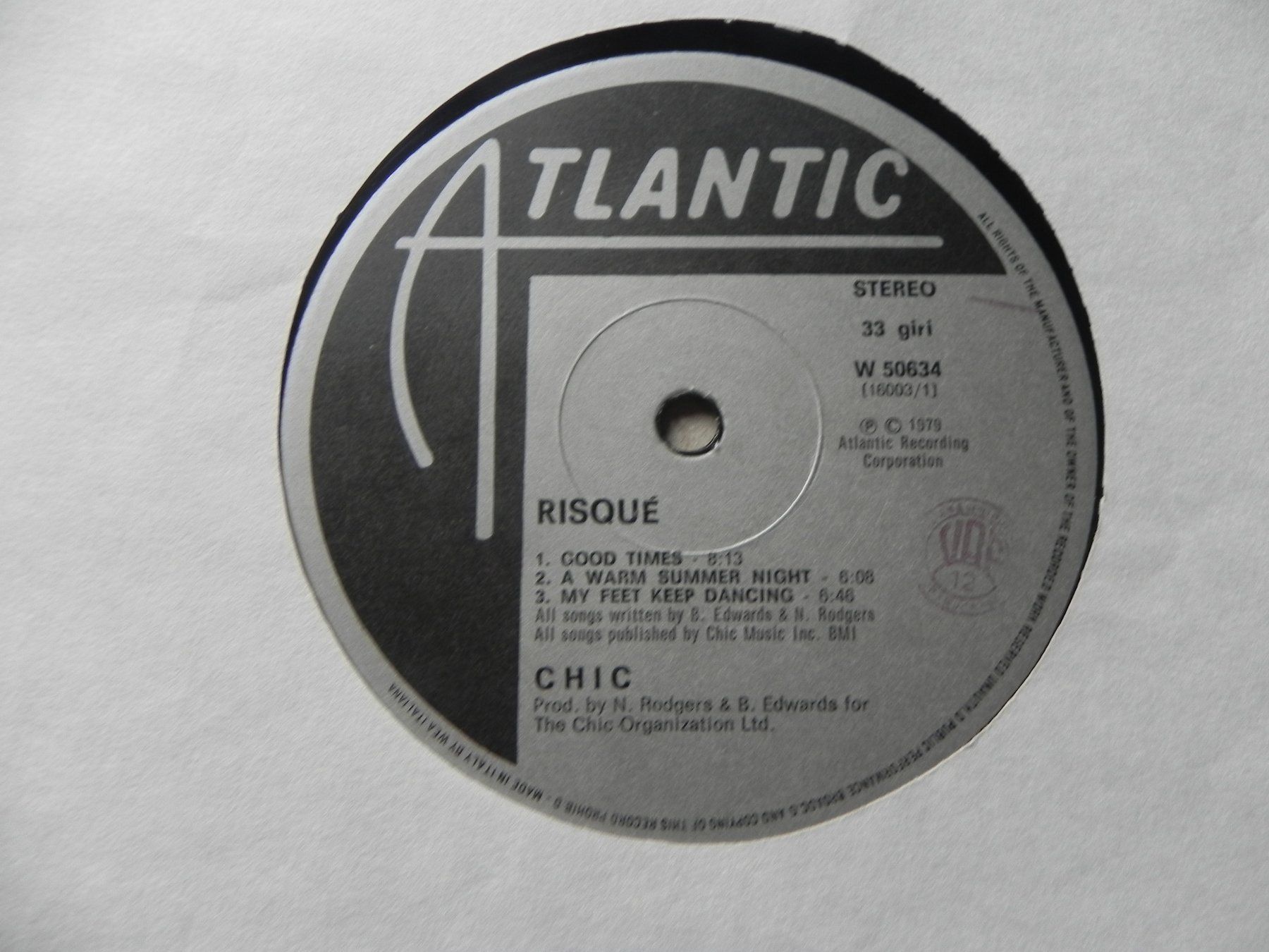 Dischi in vinile: LP USA Funk Soul Disco Group Chic 1979 Risqué – Usato da Siebnen venduto da krimsie 5