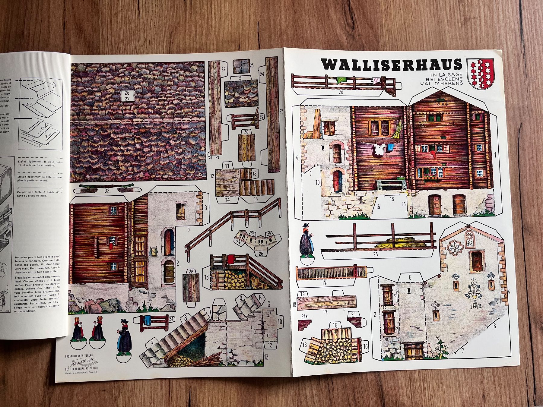 Bastelsets: 1 Modellbogen Pädagogischer Verlag Walliser Haus – Gebraucht aus Büsserach von bor_s88m 1
