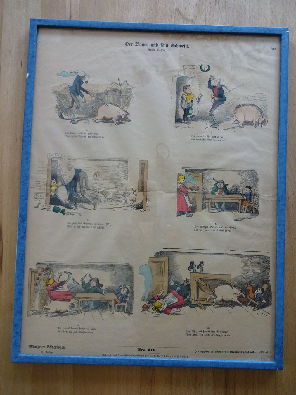 Incisioni: Münchner Bilderbogen. Wilhelm Busch. Von 1862. – Usato da Goldach venduto da armando_r 1