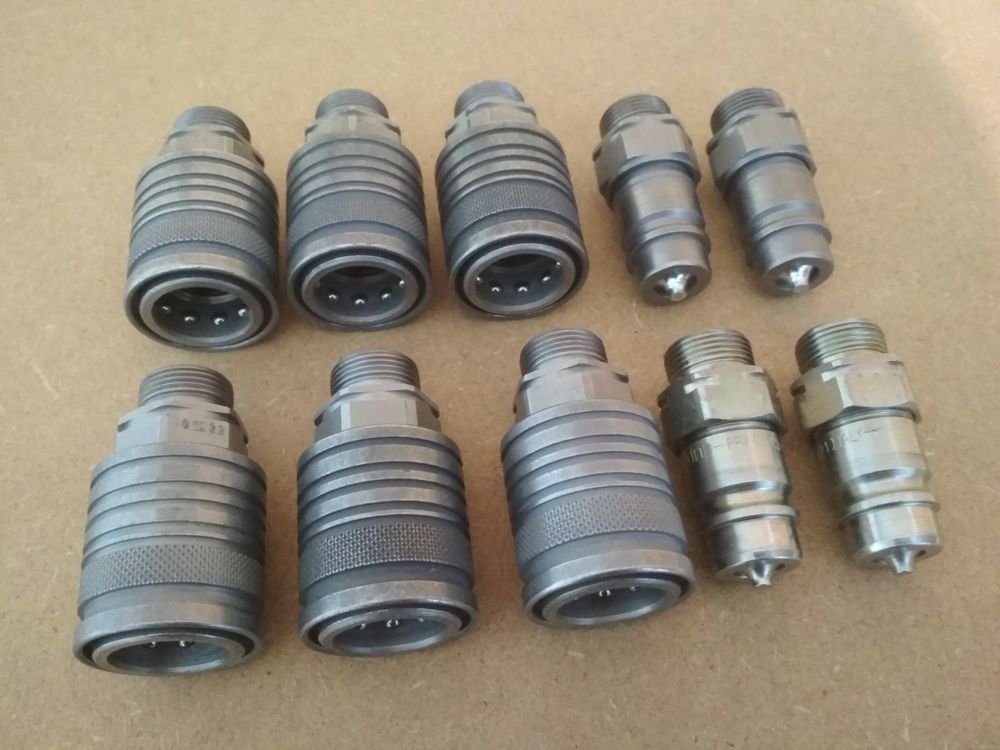 FUNOMOCYA Hydraulikkupplungen 3/4 Zoll Set - Staubkappen Für Hydraulikanschlüsse