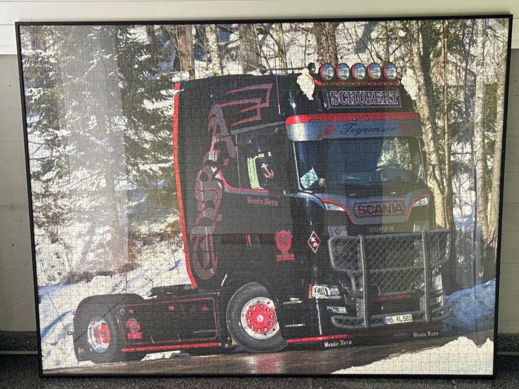 Ravensburger Puzzles: gerahmtes Puzzel Scania Schuberth – Gebraucht aus Dagmersellen von FBM-Bacheli 1