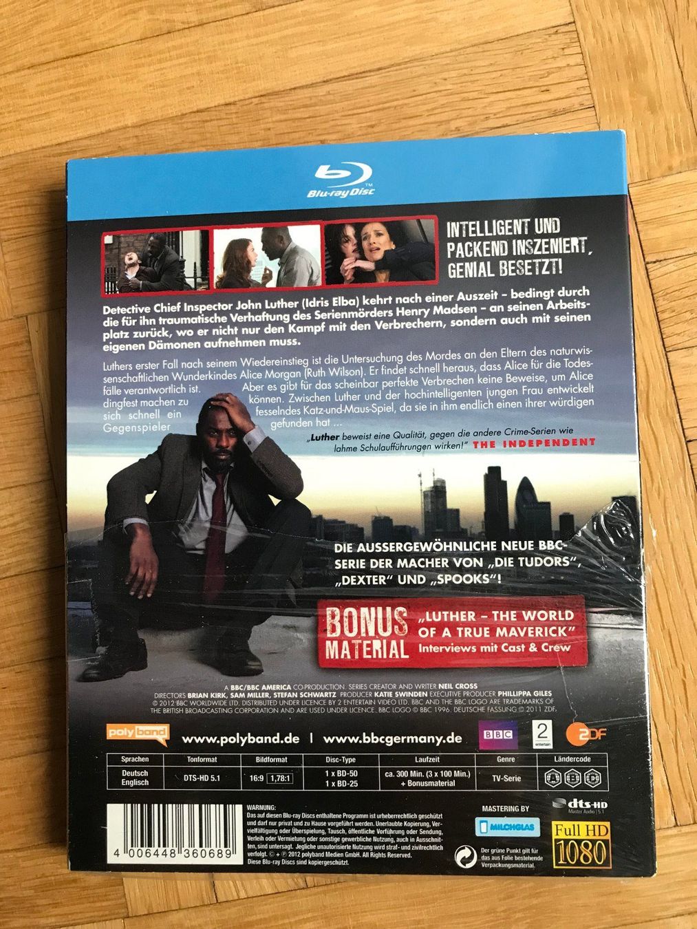 Alle DVDs: Luther - Staffel 1 - mit Slipcover - Blu-ray – Neu (gemäss Beschreibung) aus Zürich von Malcom 4