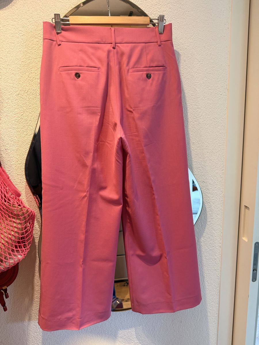 Max Mara Pantaloni: Weekend Max Mara Pink Wool Culottes Size 8 - Perfect for Spr – Nuovo (secondo la descrizione) da Männedorf venduto da iza04 8
