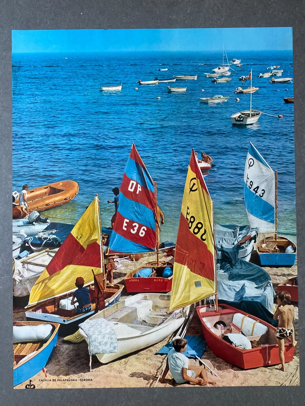Poster & Bilder: Original Vintage Poster - Gerona - Segelboote – Gebraucht aus Zürich von jesulin05