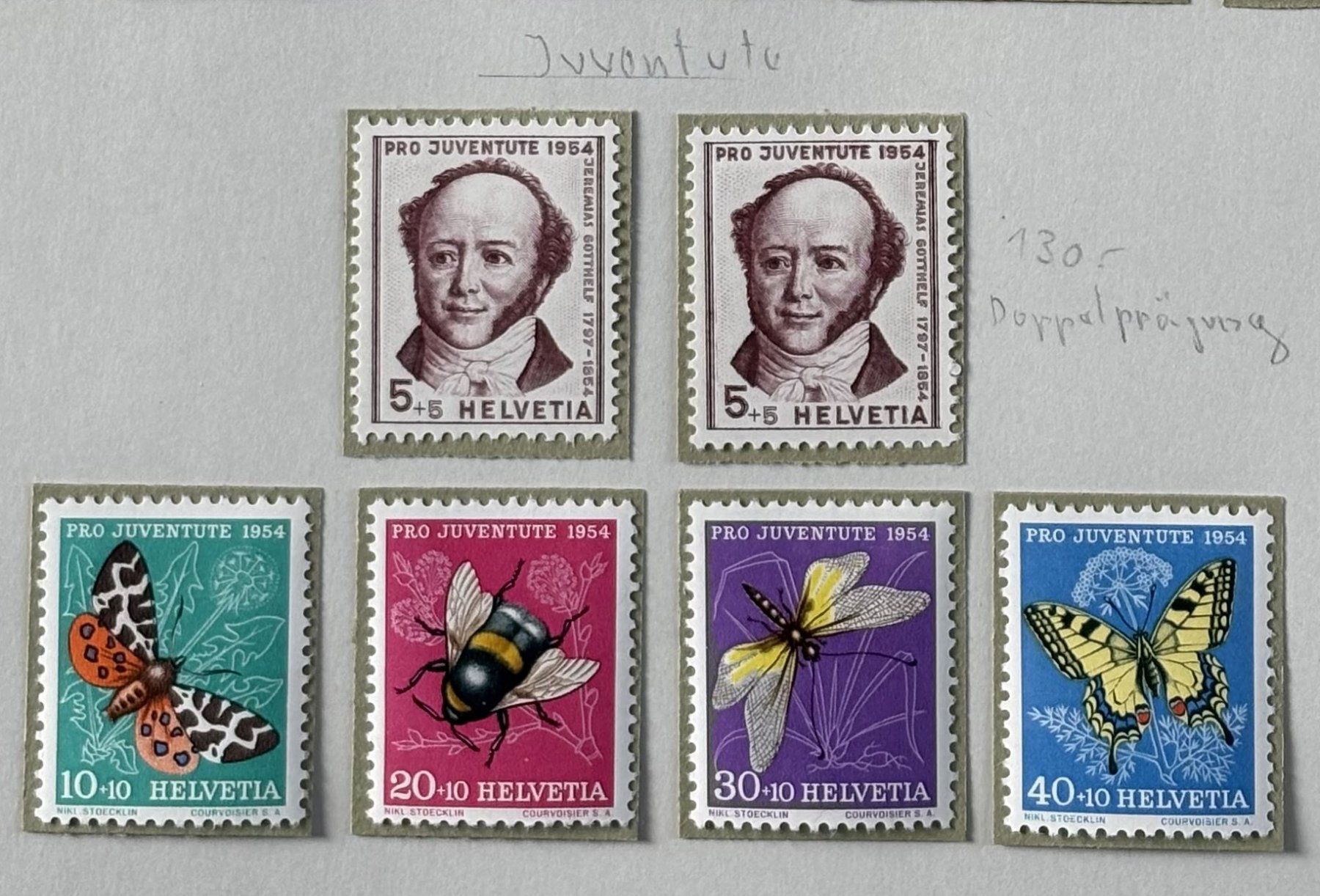 Tutti i francobolli: LOT NEUE SCHWEIZER BRIEFMARKEN 1954 – Nuovo (secondo la descrizione) da Ostermundigen venduto da Heavenmaus75 3