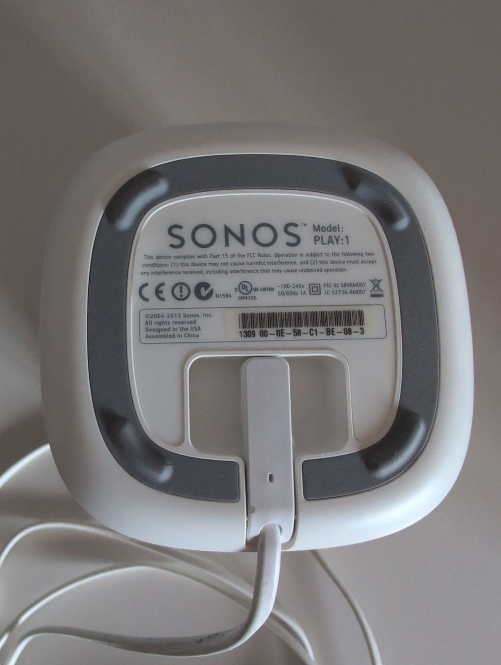 Casse acustiche: Enceinte Sonos Play:1 blanche avec câble – Usato da Chexbres venduto da jul_r7cw 1