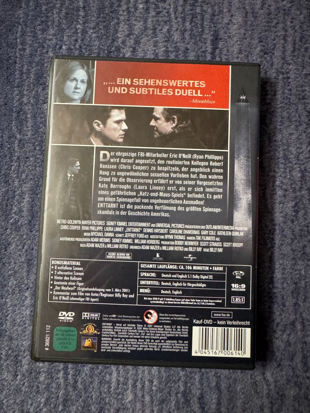 Tutti i DVDs: DVD Enttarnt – Usato da Winterthur venduto da Malve00 1