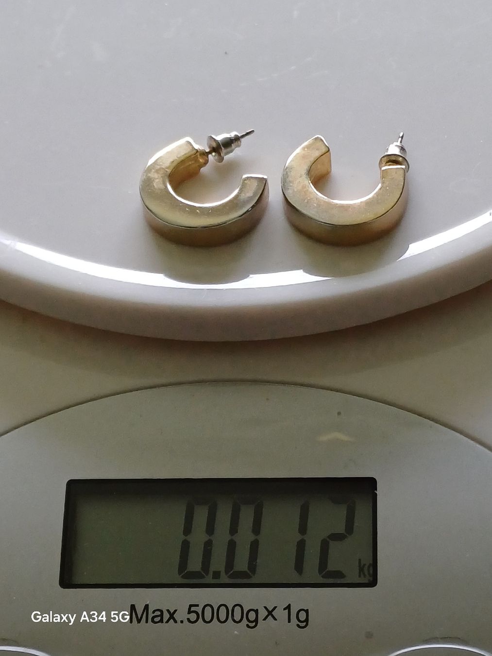 Ohrringe & -stecker: SCHÖNE OHRSTECKER "CREOLEN" VERGOLDET 2 CM – Gebraucht aus Au ZH von FashionConsultant 5