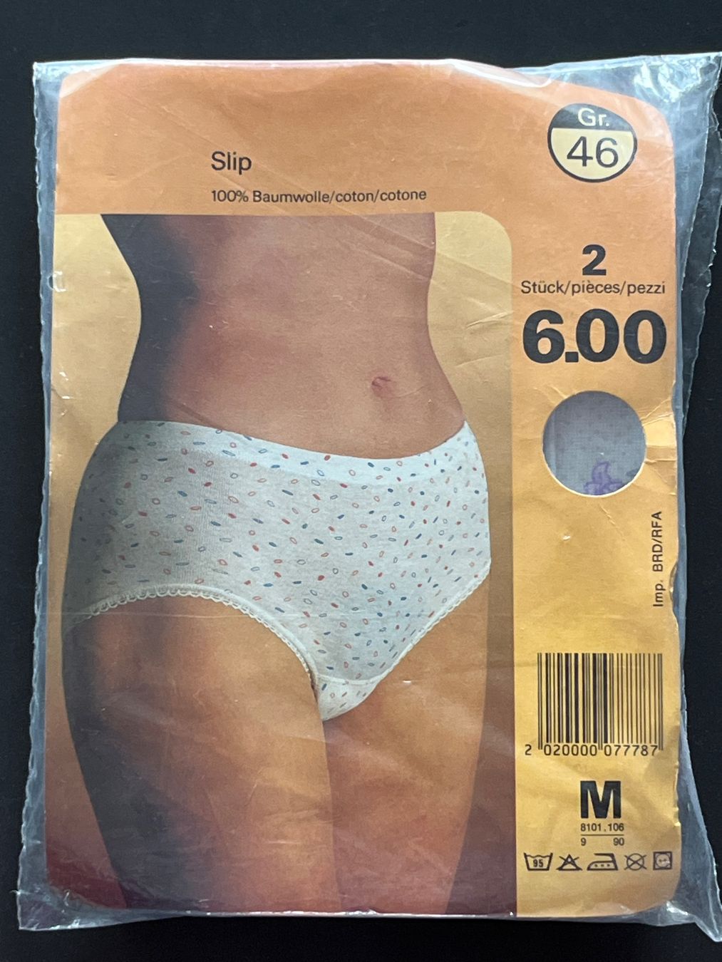 Migros Altra biancheria intima: Original verpackt: 2er Pack Baumwollslips, Grösse 46 – Nuovo e nell'imballaggio originale da Luzern venduto da Jiggy_8898 1