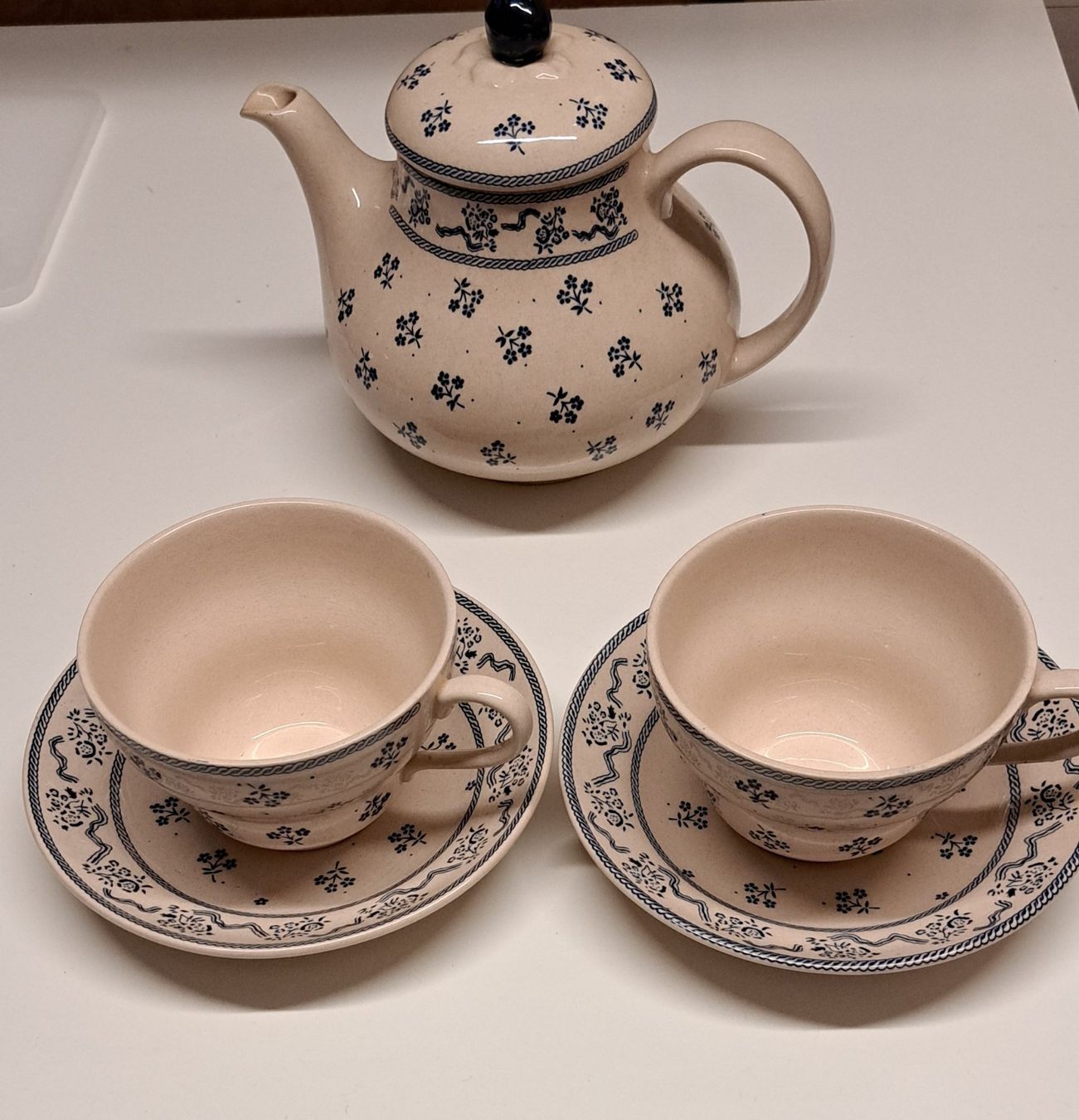 Johnson Brothers Set di piatti: Johnson Brothers Petite Fleur 5 teiliges Set, – Usato da Wädenswil venduto da mh012