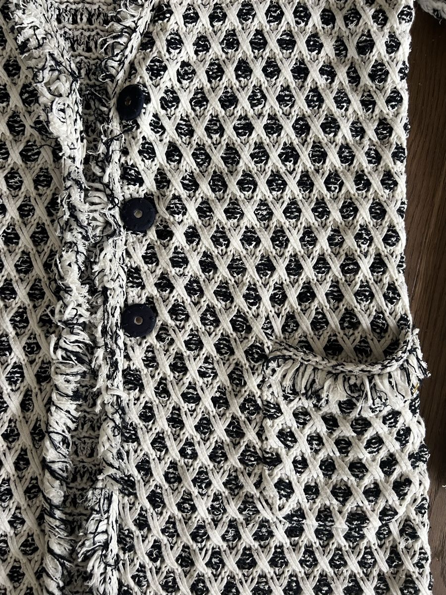 Giacche: Tolle Strickjacke XANDERS schwarz-weiß – Usato da Collex venduto da jam_hsr2 6