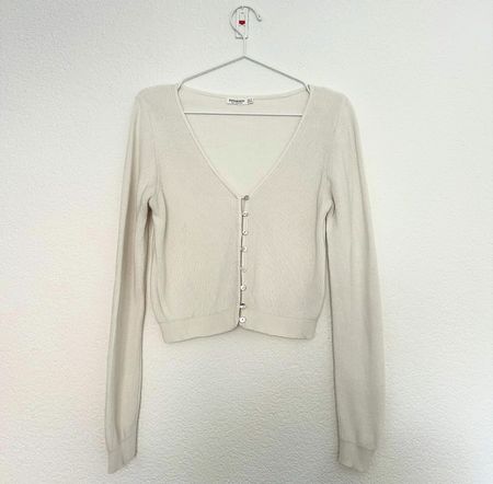 Stradivarius Strickjacke, Crème, Gr. S - Super Zustand!
