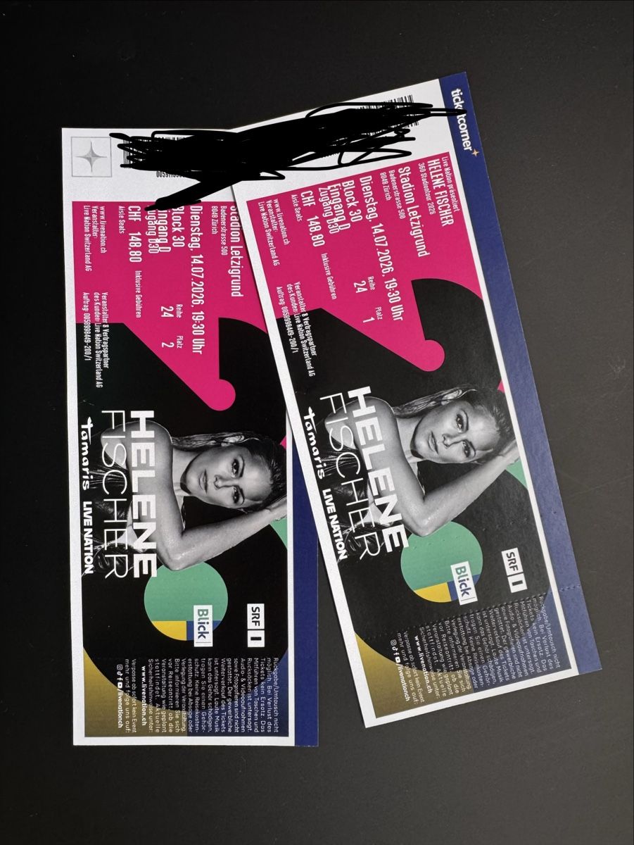 Biglietti: Helene Fischer Konzerttickets Sitzplätze – Nuovo (secondo la descrizione) da Basel venduto da alinewagner