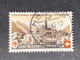 Schweiz 1943 Pro Patira 10 Vollstempel NÄFELS 9.VII.43