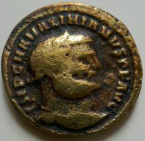 Römische Münze Maximianus 286 - 310 n.Chr.