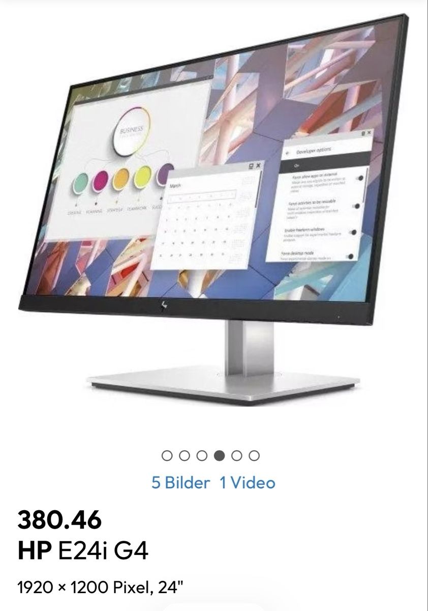 Monitor: Bildschirm HP E24i G4 – Usato da Winterthur venduto da mar_zsm5
