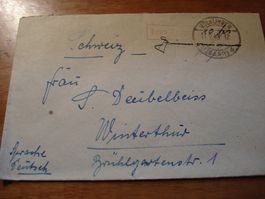 Deutschland, 1948. Brief, o Taxe Percue, Völklingen, Saarlan