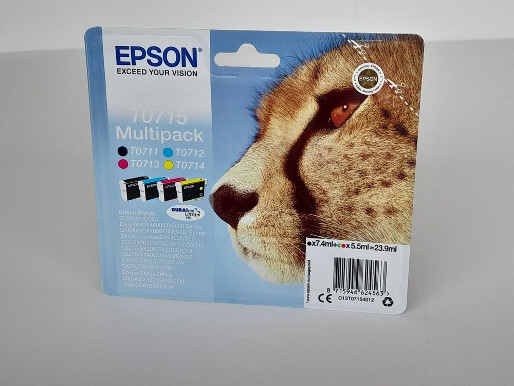 Druckpatronen Epson T0715 Multipack 4 Patronen Kaufen Auf Ricardo 0579