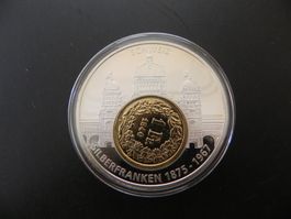 Medaille Geschichte d Silberfranken Bundeshaus 1940 Silber
