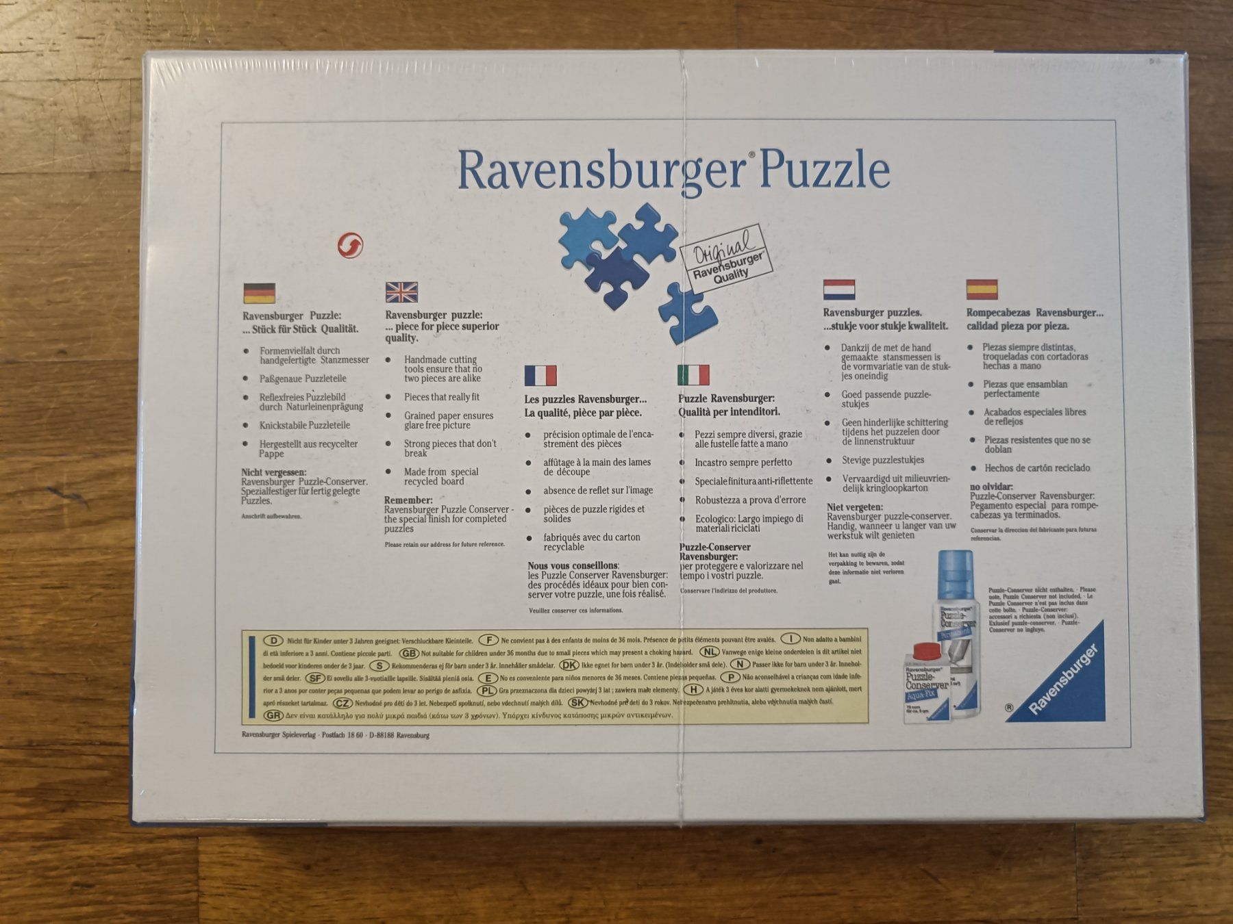Ravensburger Puzzle: Schweiz Puzzle 1000 Ravensburger – Nuovo e nell'imballaggio originale da Münsingen venduto da inc_nyh8 1
