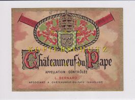Etikette für Wein - Châteauneuf-du-Pape /bd