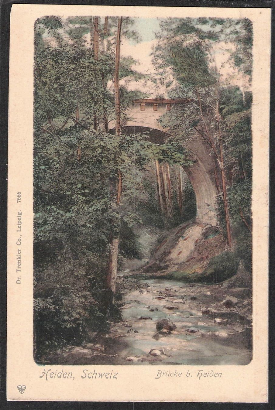 Cartoline postali: AK. AR Heiden, Brücke – Usato da Reichenburg venduto da ibiza18